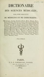 Tapa de Dictionnaire des sciences mďicales