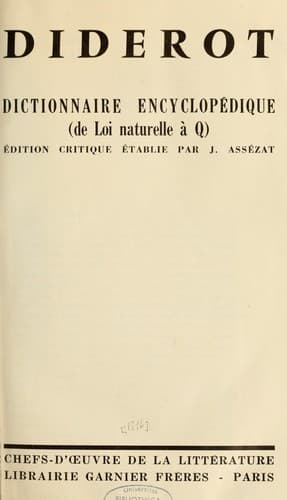 Tapa de Dictionnaire encyclopédique