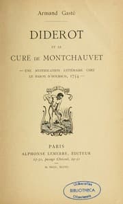 Tapa de Diderot et le curé de Montchauvet