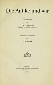 Tapa de Die Antike und wir
