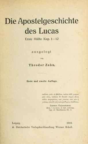 Tapa de Die Apostelgeschichte des Lucas