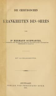 Tapa de Die chirurgischen Krankheiten des Ohres