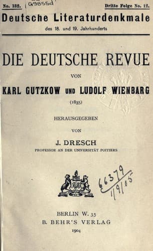 Tapa de Die deutsche Revue (1835)