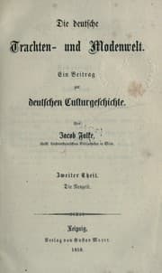 Tapa de Die deutsche Trachten- und Modenwelt