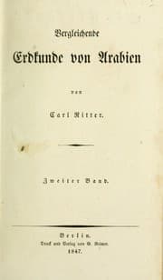Tapa de Die Erdkunde im Verhältniss zur Natur und zur Geschichte des Menschen; Namen- und Sach-Verzeichniss ...