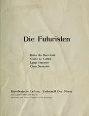 Tapa de Die Futuristen
