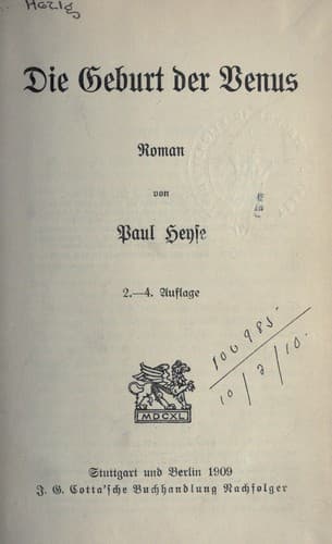 Tapa de Die Geburt der Venus