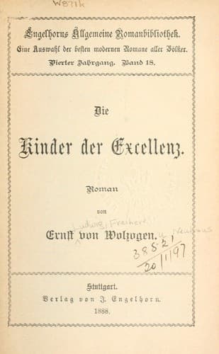 Tapa de Die Kinder der Excellenz