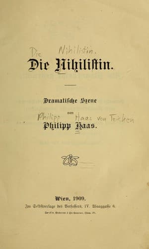 Tapa de Die Nihilistin