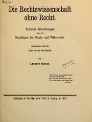 Tapa de Die Rechtswissenschaft ohne Recht