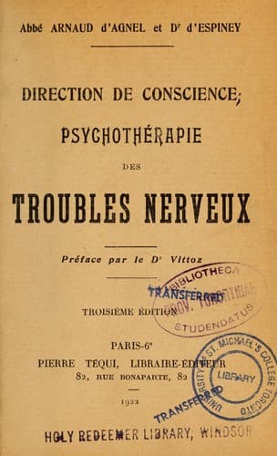 Tapa de Direction de conscience