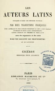 Tapa de Discours pour Ligarius