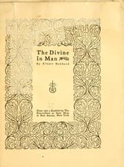 Tapa de The divine in man