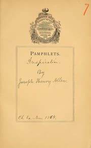 Tapa de Doctrine and theory of inspiration / by Joseph Henry AllenJohn White Chadwick