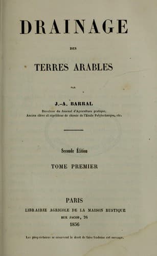 Tapa de Drainage des terres arables