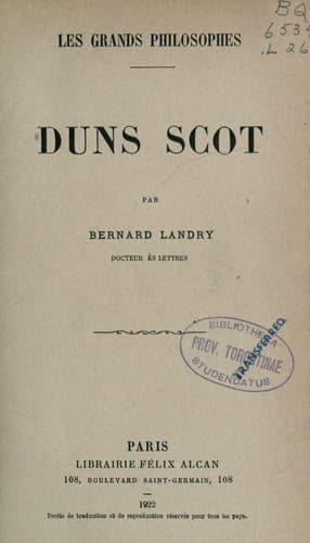 Tapa de Duns Scot