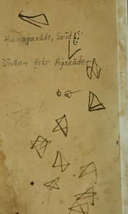 Tapa de Dīvān-i Hiżr Aġazāde