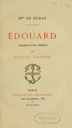 Tapa de Edouard