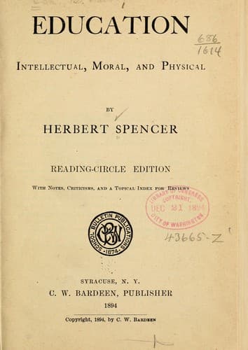 Tapa de Education: intellectual, moral, and physical