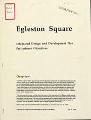 Tapa de Egleston square: integrated design and development plan preliminary objectives