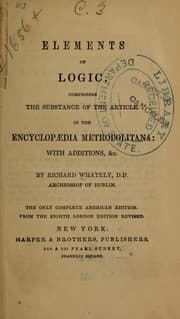 Tapa de Elements of logic