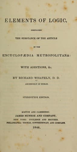 Tapa de Elements of logic