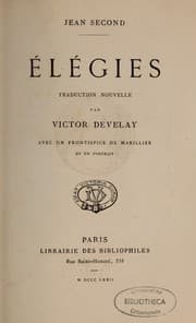 Tapa de Elégies