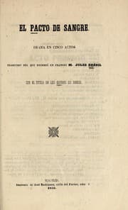 Tapa de El pacto de sangre