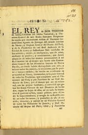 Tapa de El Rey = Don Teodoro de Croix, cavallero del Orden Teutonico, y theniente general de mis real exercitos