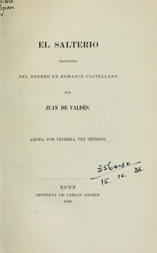 Tapa de El Salterio