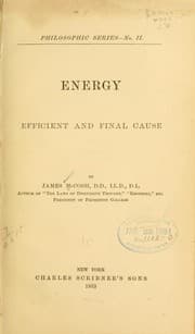 Tapa de Energy: efficient and final cause