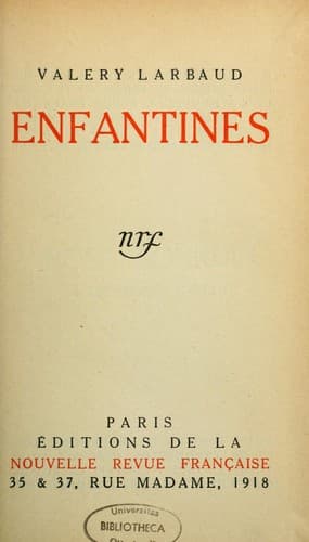 Tapa de Enfantines. --
