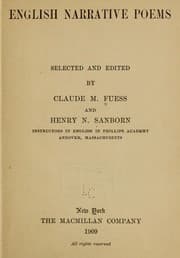 Tapa de English narrative poems