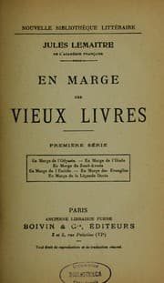 Tapa de En marge des vieux livres