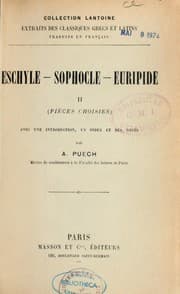 Tapa de Eschyle, Sophocle, Euripide