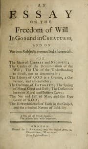 Tapa de An essay on the freedom of will in God and in creatures