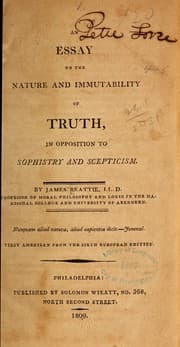 Tapa de An essay on the nature and immutability of truth