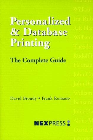 Tapa de Personalized & database printing