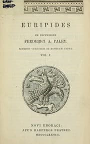 Tapa de Euripides, ex recensione Frederici A. Paley