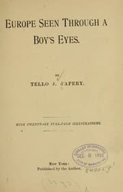 Tapa de Europe seen through a boy's eyes