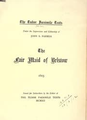 Tapa de The fair maid of Bristow.  1605