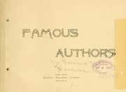Tapa de Famous authors