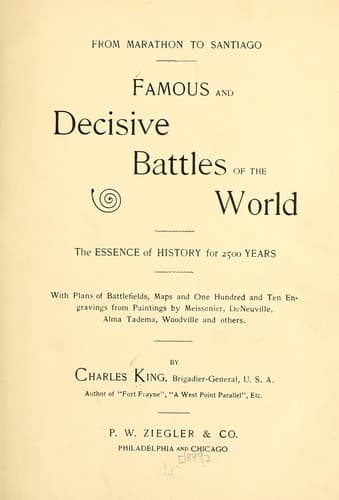 Tapa de Famous and decisive battles...