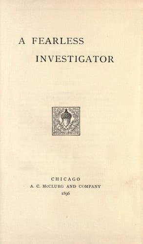 Tapa de A fearless investigator