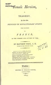 Tapa de Female heroism, a tragedy