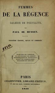Tapa de Femmes de la regence