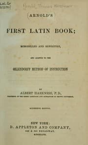 Tapa de First Latin book