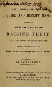 Tapa de Fruit raisers and farmer's guide and receipt book