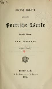 Tapa de Gesammelte poetische Werke