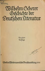 Tapa de Geschichte der deutschen Literatur